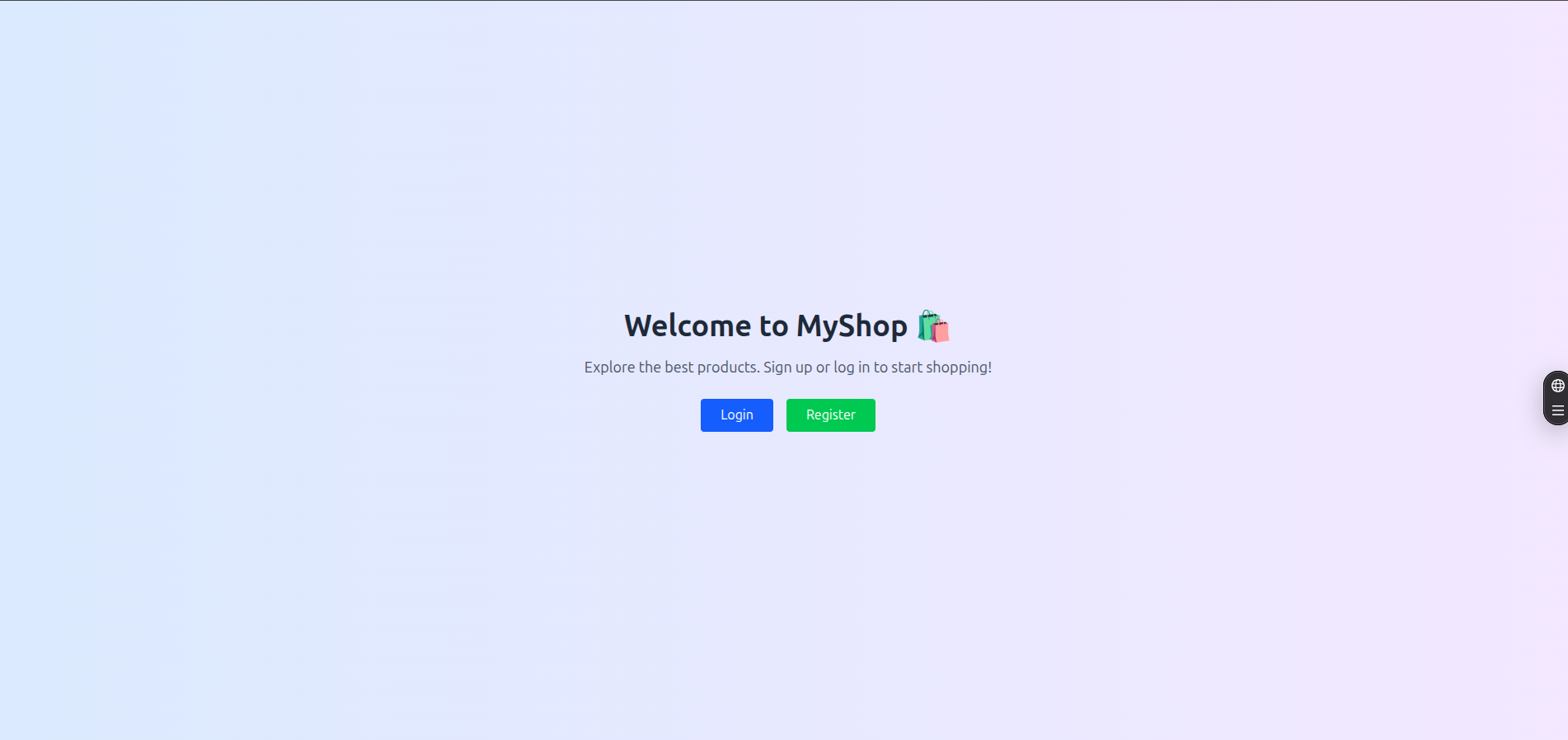 MyShop E-Commerce preview